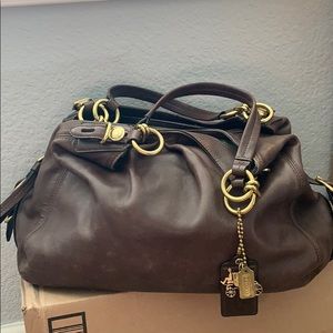 Coach leather shoulder bag